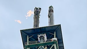 Bei der Hochfackel im Werk Köln-Godorf des Shell Energy and Chemicals Park wurde ein Fackelkopf ausgetauscht. 