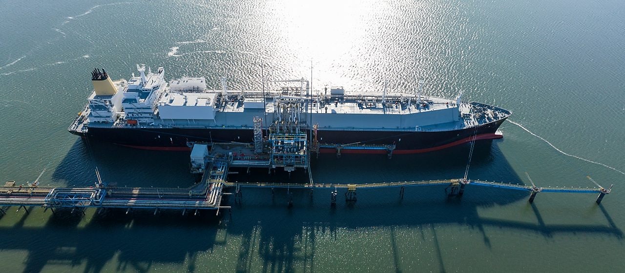 ship standing at port