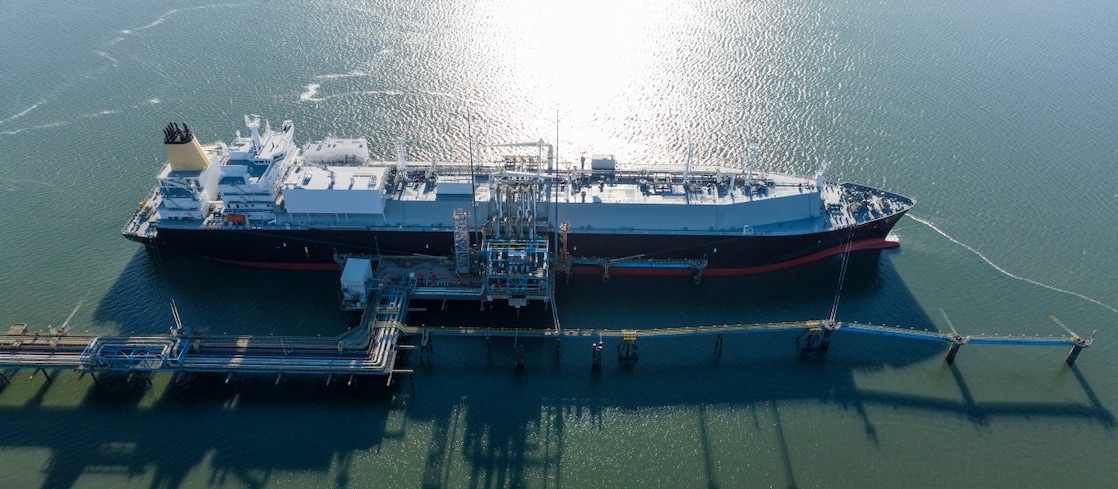ship standing at port