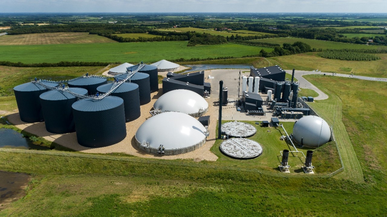 Shell Biogasanlage in Korskro, Dänemark – moderne Technik heute für nachhaltige Energiegewinnung umgesetzt