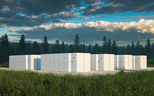 Eine Batteriespeicher-Anlage