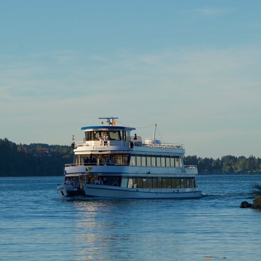 Binnenschiff auf dem Forggensee