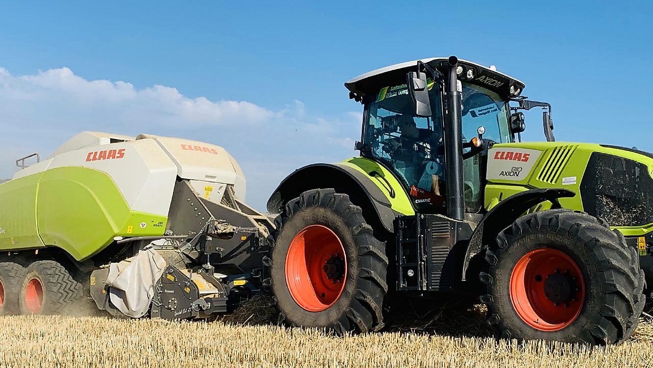 tractor in agriculture landscape