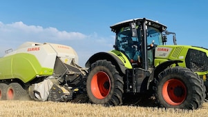 tractor in agriculture landscape