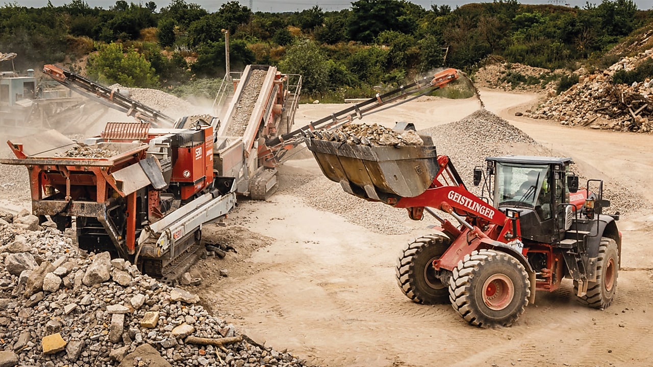 dredger at construction