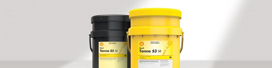Shell Tonna – Gleitbahnöle Verpackungen