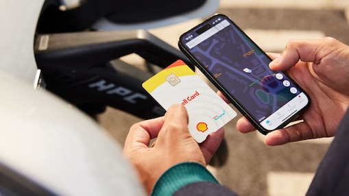 Shell Card beim Laden 