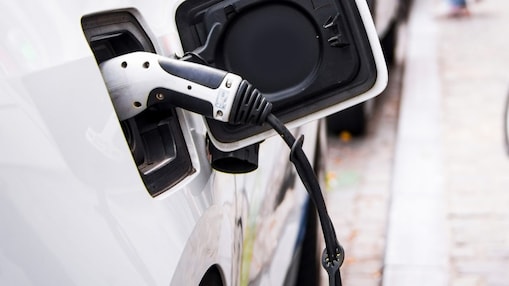 Ladestecker eines Elektroautos