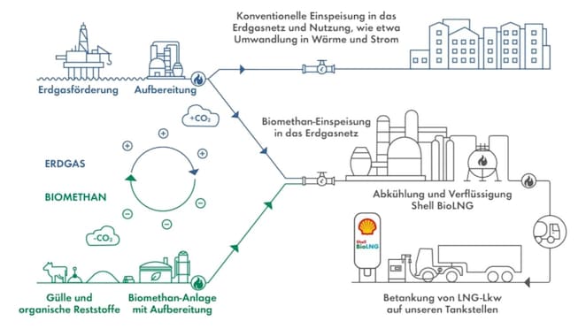 Shell BioLNG Infografik