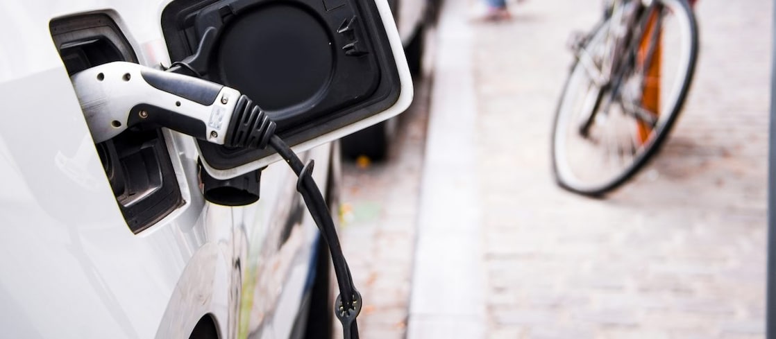 Ladestecker eines Elektroautos