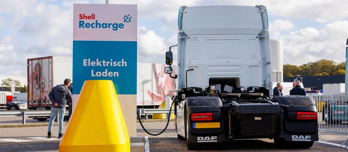 Shell Recharge Ladestation für Lkw