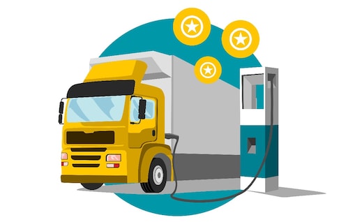 E-Lkw Illustration
