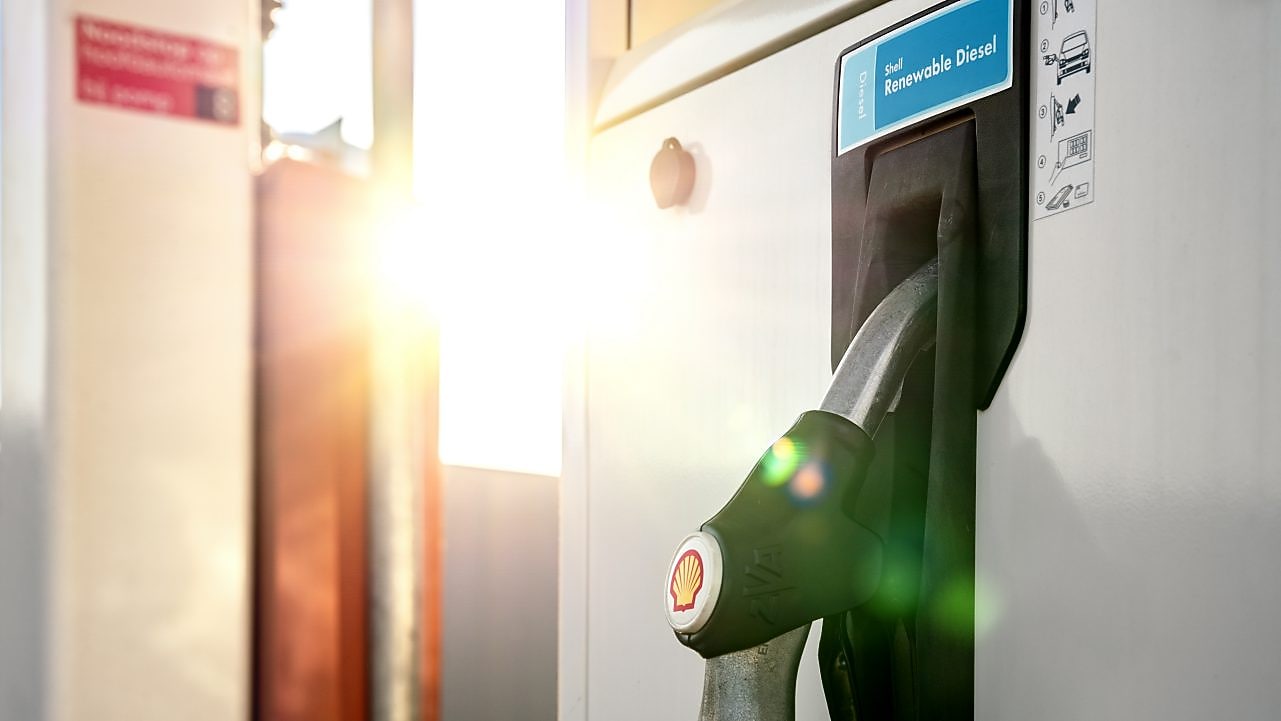 Eine HVO100 Zapfsäule