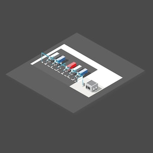 Illustration von Semi-Public