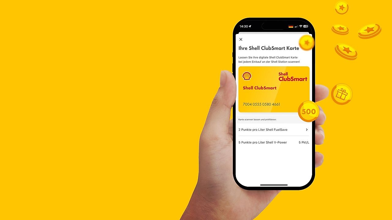 Punkte sammeln mit Shell ClubSmart