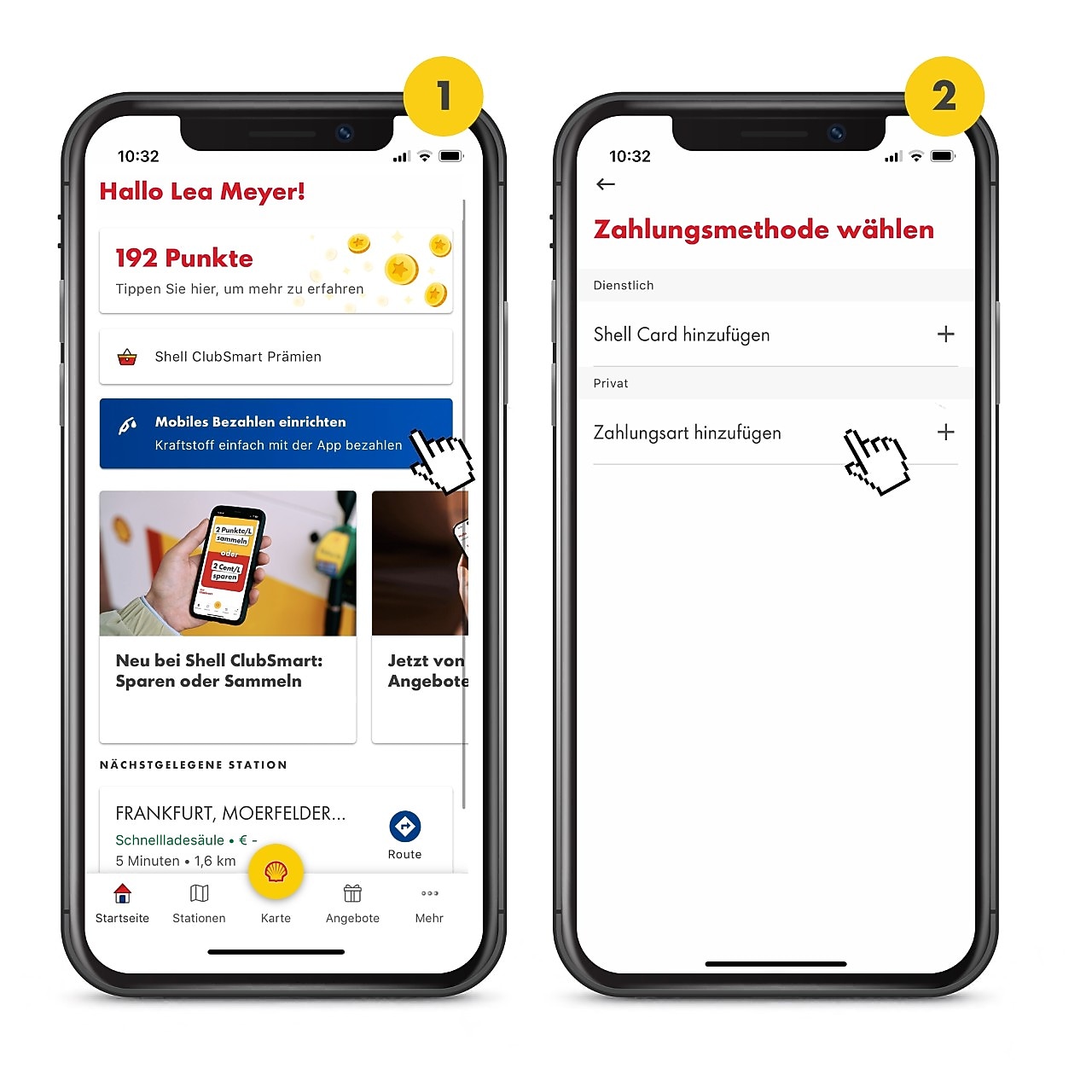 Shell SmartPay in der Shell App einrichten