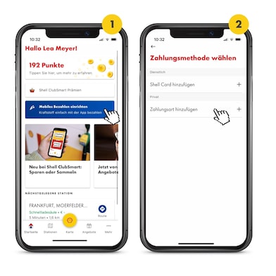 Shell SmartPay in der Shell App einrichten