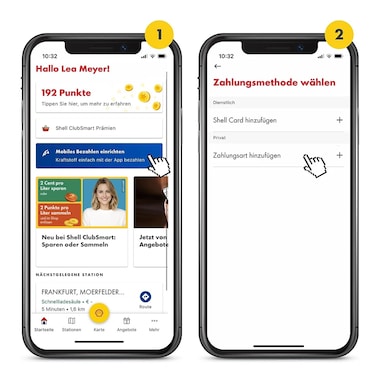 Shell SmartPay in der Shell App einrichten