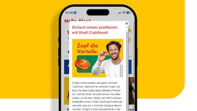 Neuigkeiten und Angebote in der Shell App