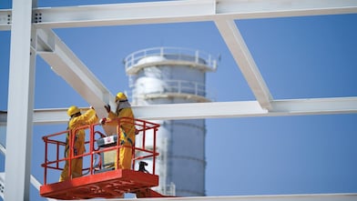 Shell Mitarbeiter bei der Arbeit