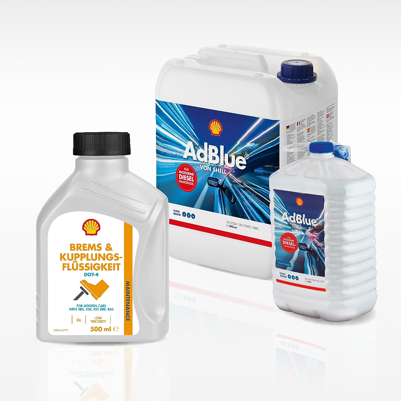 Shell Motorpflege: AdBlue® und Bremsflüssigkeit