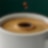 Nahaufnahme Americano in Tasse von Shell Café