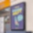 Werbung für share auf Screen an Shell Station
